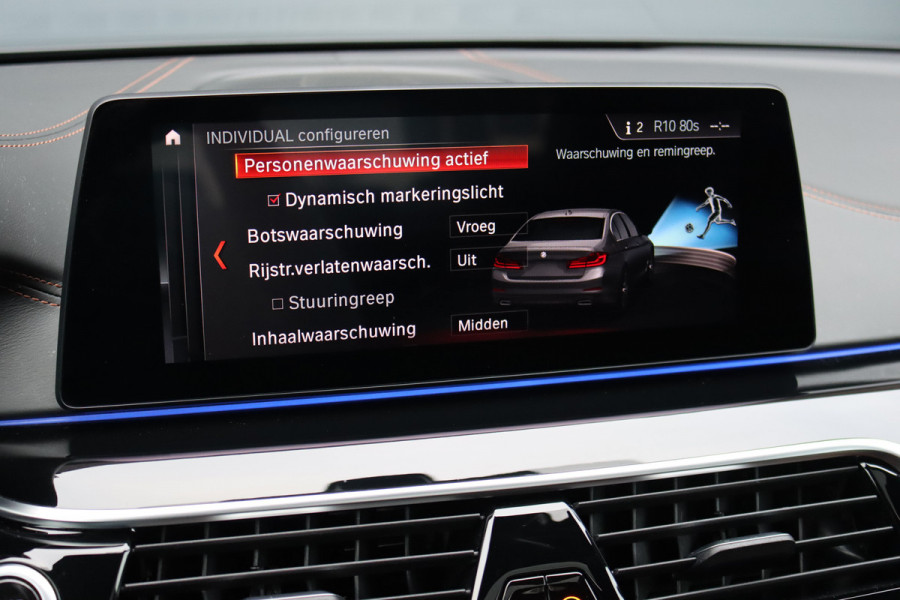BMW 5 Serie M550d xDrive High Executive | Schuifdak | Bowers&Wilkins | ACC | Trekhaak | Entertainment Achter | Parfumering | Stoelventilatie | HUD | Massage | Standverwarming | Zonnerollo's | Display Key | Aerodynamicapakket |