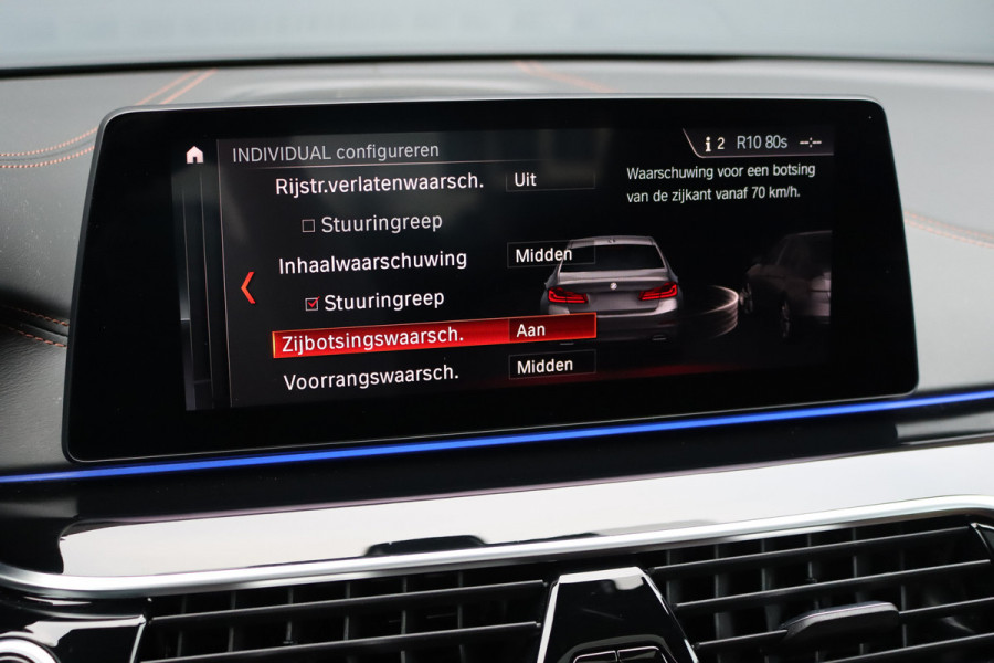 BMW 5 Serie M550d xDrive High Executive | Schuifdak | Bowers&Wilkins | ACC | Trekhaak | Entertainment Achter | Parfumering | Stoelventilatie | HUD | Massage | Standverwarming | Zonnerollo's | Display Key | Aerodynamicapakket |