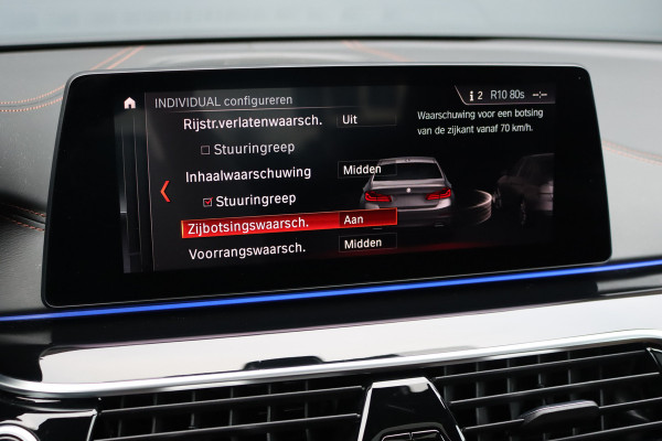 BMW 5 Serie M550d xDrive High Executive | Schuifdak | Bowers&Wilkins | ACC | Trekhaak | Entertainment Achter | Parfumering | Stoelventilatie | HUD | Massage | Standverwarming | Zonnerollo's | Display Key | Aerodynamicapakket |
