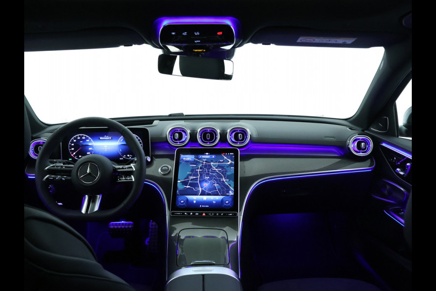 Mercedes-Benz C-Klasse Estate 300 e Business Solution AMG | Premium Plus | Trekhaak | Nightpakket | 360°-camera | 	Head-up display | KEYLESS GO-comfortpakket | Antidiefstalpakket GUARD 360° Plus | Memorypakket | Burmester® 3D sound system |