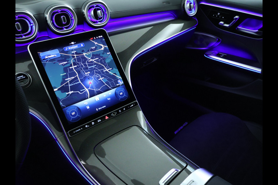 Mercedes-Benz C-Klasse Estate 300 e Business Solution AMG | Premium Plus | Trekhaak | Nightpakket | 360°-camera | 	Head-up display | KEYLESS GO-comfortpakket | Antidiefstalpakket GUARD 360° Plus | Memorypakket | Burmester® 3D sound system |