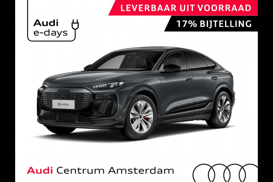 Audi Q6 Sportback e-tron S edition 83Kwh 252 pk Sportback | Techniek pakket plus | Glazen panoramadak | Bang & Olufsen 3D | Head-up display |