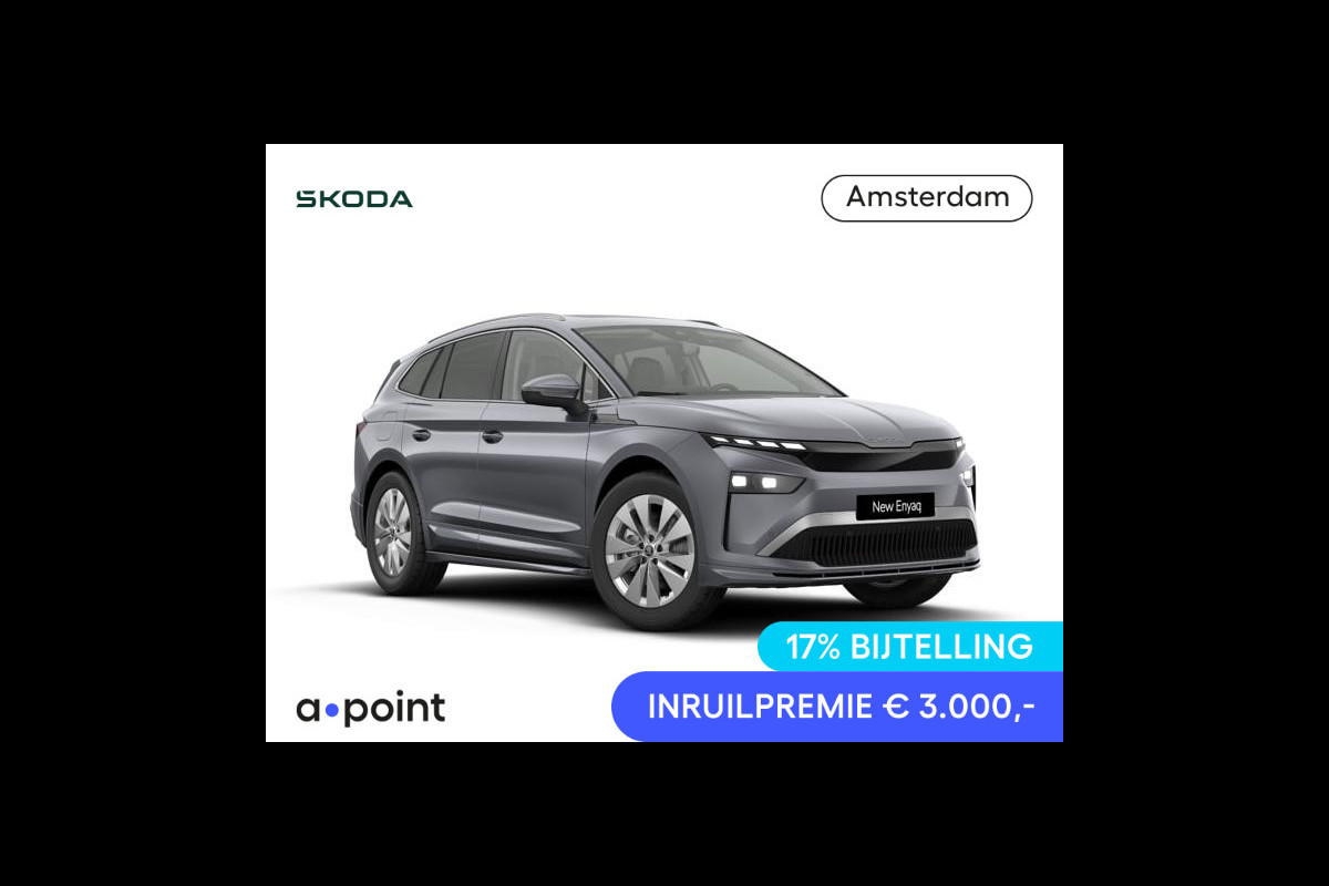 Škoda Enyaq 85 Business Edition 286 pk | Panoramadak | Lederen bekleding | Wegklapbare trekhaak | 20 inch lichtmetalen velgen