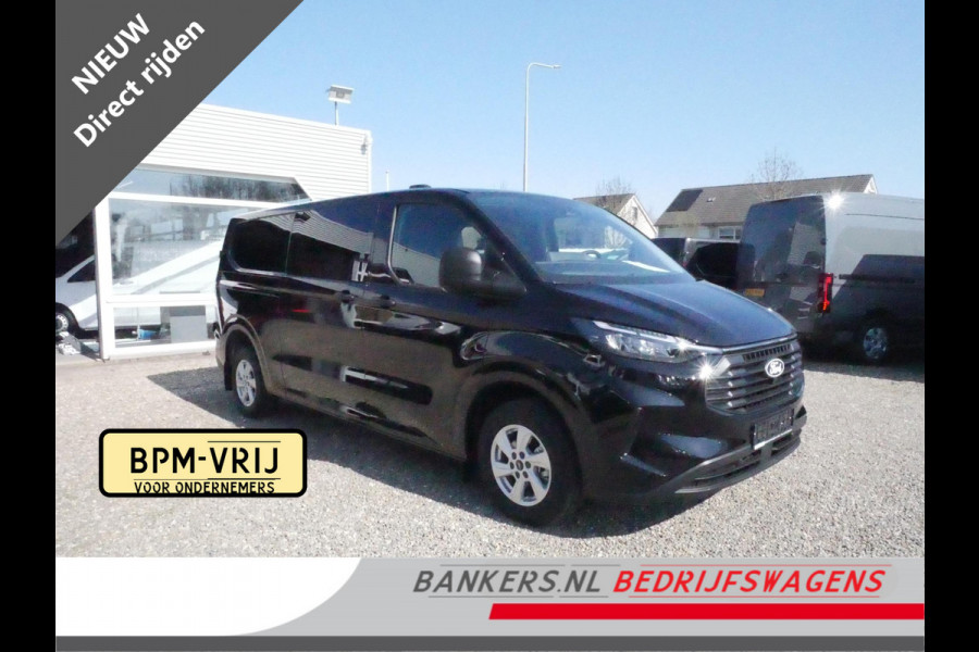 Ford Transit Custom 2.0TDCI 150PK, L2H1, Dubbel Cabine, Airco, Nieuw direct uit voorraad leverbaar, Met 5 jaar Ford garantie/ max 200.000 KM