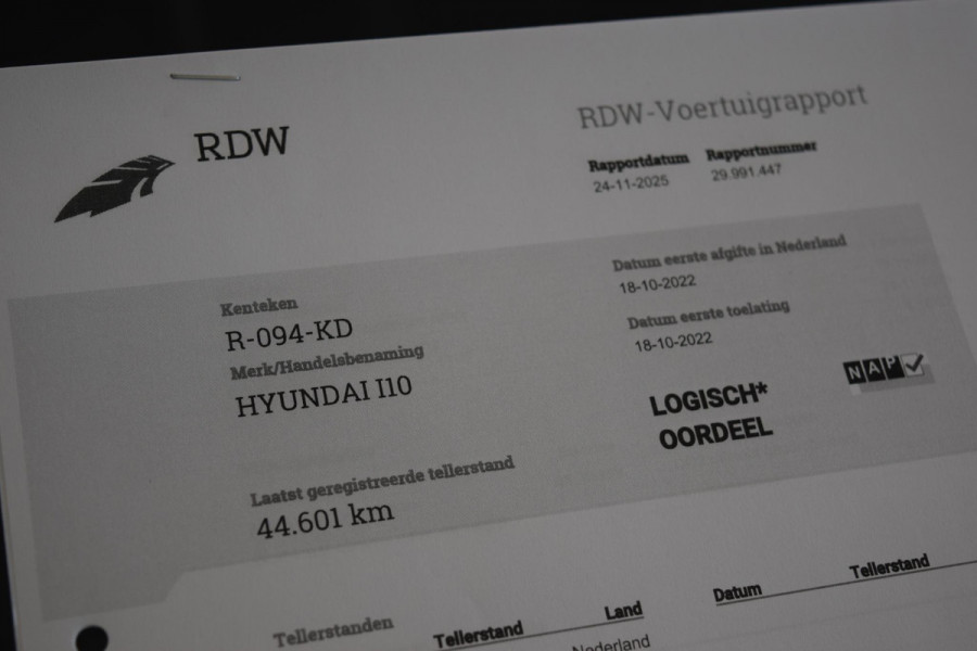 Hyundai i10 1.0 Comfort|Orig.NL|1e eig|Carplay|PDC|