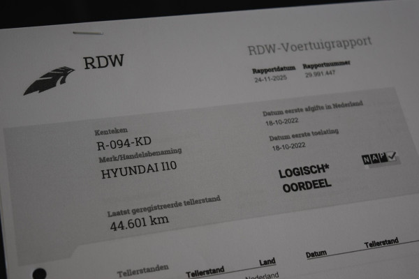 Hyundai i10 1.0 Comfort|Orig.NL|1e eig|Carplay|PDC|