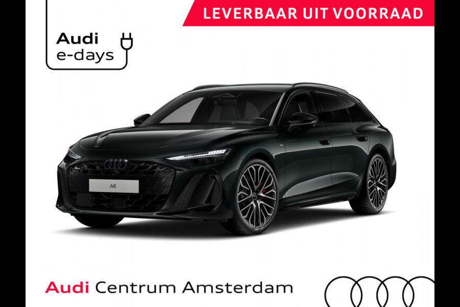 Audi A6 Avant S edition Competition e-hybrid 367 pk | Adaptieve luchtvering | Bang & Olufsen 3D | Head-up display | Techniek pakket pro | Middernacht groen |