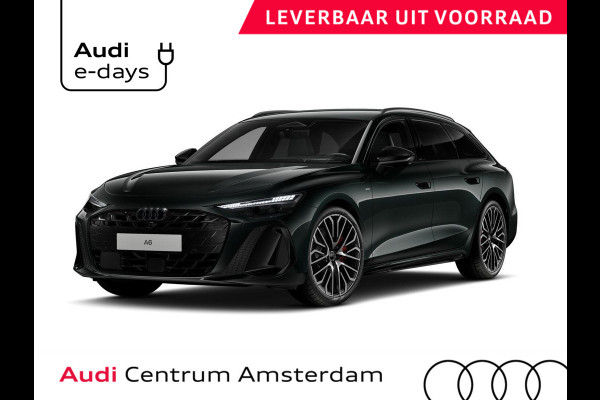 Audi A6 Avant S edition Competition e-hybrid 367 pk | Adaptieve luchtvering | Bang & Olufsen 3D | Head-up display | Techniek pakket pro | Middernacht groen |