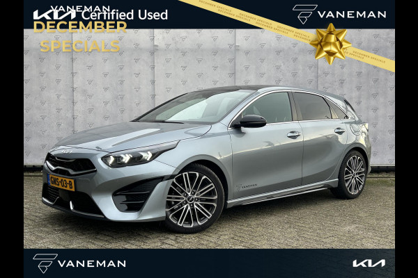 Kia Ceed 1.5 T-GDi GT-PlusLine Panoramadak | Camera | Navi | Stuur-/Stoelverwarming | Leder/Alcantara | 17" Velgen | Clima | Apple CarPlay/Android Auto | Key-Less | PDC | Cruise | LED |
