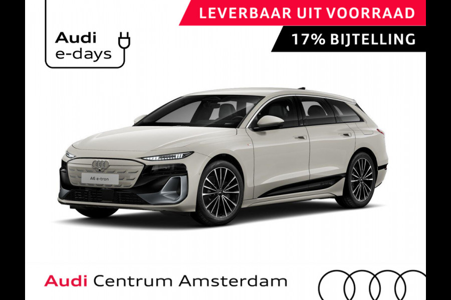 Audi A6 Avant e-tron Advanced edition 83 kWh 286 pk | Techniek pakket | Trekhaak | Sportstoelen voor leder | Olijfhout interieur |