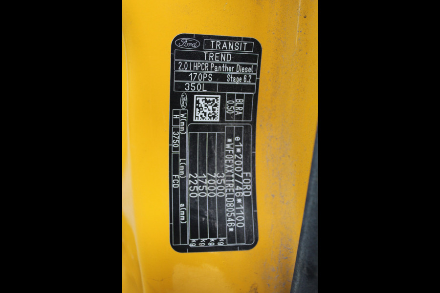 Ford Transit 350 2.0 TDCI 125KW E6 L3H2 Trend RWD -- verstuivers hoorbaar --