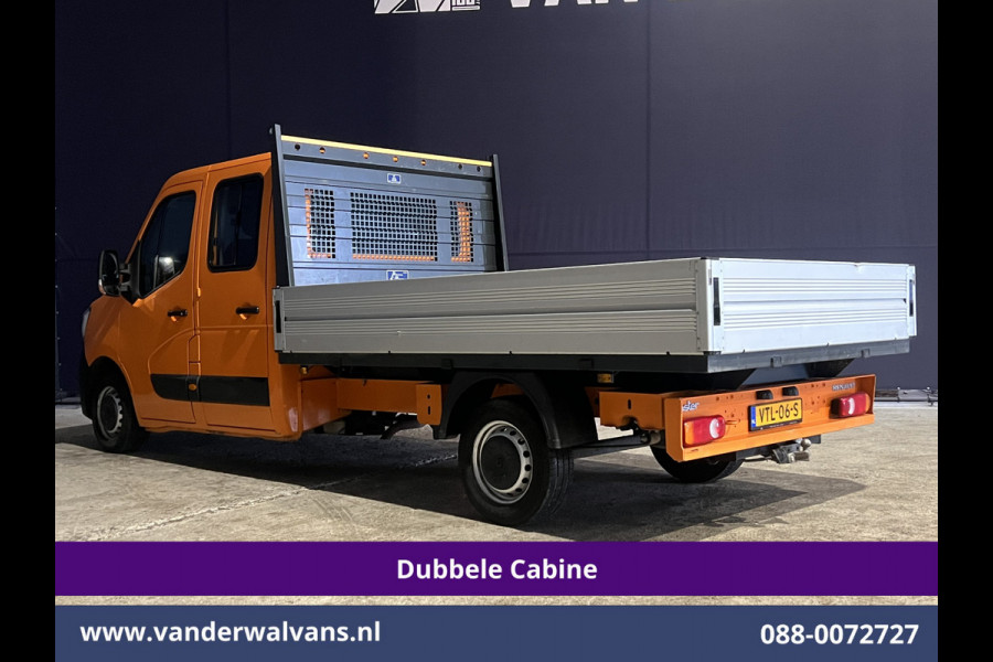 Renault Master 2.3 dCi 135pk *Rijklaar Direct Rijden* Pickup Open laadbak Dubbel cabine Euro6 Airco | 7-Zits | 2500kg Trekhaak Bluetooth-telefoonvoorbereiding