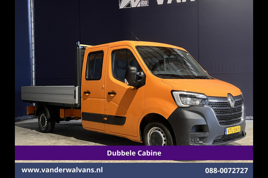 Renault Master 2.3 dCi 135pk *Rijklaar Direct Rijden* Pickup Open laadbak Dubbel cabine Euro6 Airco | 7-Zits | 2500kg Trekhaak Bluetooth-telefoonvoorbereiding