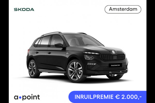 Škoda Kamiq Monte Carlo 1.0 TSI 115 pk 6 versn. Hand | Wegklapbare trekhaak | Winter Pakket | 18 inch lichtmetalen velgen