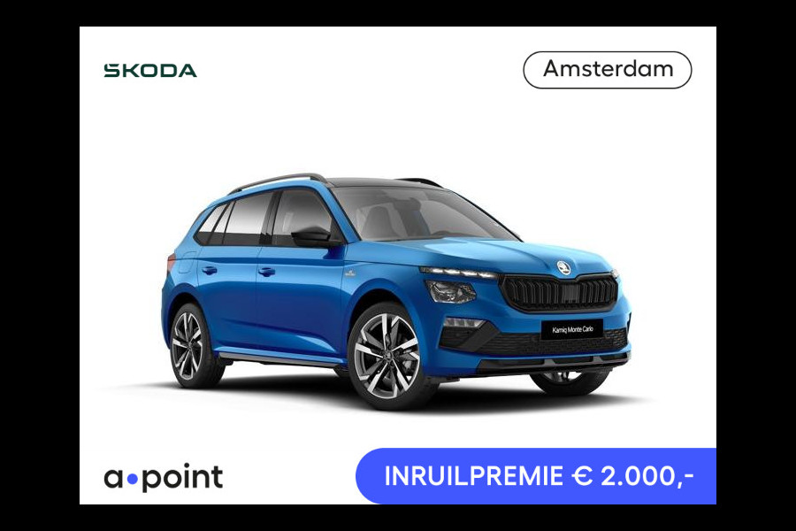 Škoda Kamiq Monte Carlo 1.0 TSI 115 pk 7 versn. DSG | Travel Assist Plus | Winter Pakket | 18 inch lichtmetalen velgen