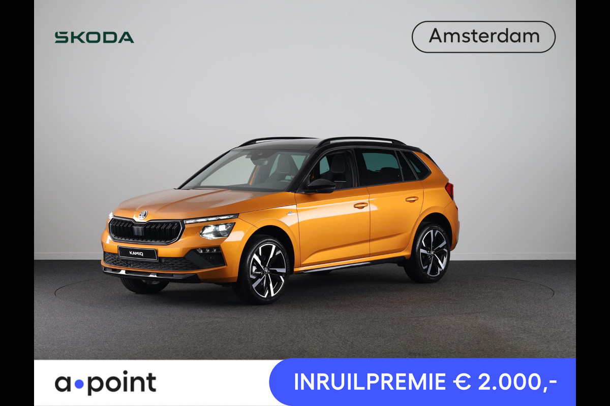 Škoda Kamiq Monte Carlo 1.0 TSI 115 pk 7 versn. DSG | 18 inch | Blind Spot | Navigatie | Adaptive Cruise | Panoramadak | Stoelverwarming |