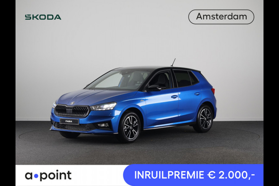 Škoda Fabia Monte Carlo 1.0 TSI 95 pk 5 versn. Hand | Verwarmbare voorstoelen | Hill start | Zwart dak