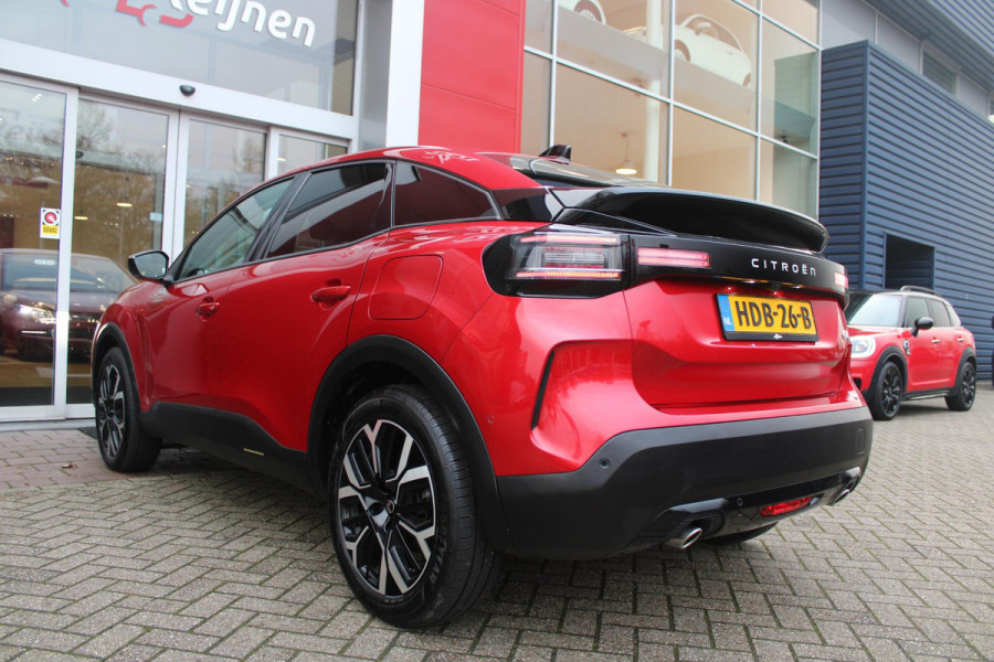 Citroën C4 1.2 Hybrid 145PK MAX | HEAD UP DISPLAY | CAMERA VOOR + ACHTER | NAVIGATIE | DRAADLOZE TELEFOONLADER | FULL LED KOPLAMPEN | DRAADLOZE APPLE CARPLAY/ANDROID AUTO | STOEL/STUUR/VOORRUIT VERWARMING | 18" LICHTMETALEN VELGEN | ADAPTIVE CRUISE CONTROL | CLIMATE CONTROL | LEDEREN BEKLEDING | DAB+ RADIO | KEYLESS ENTRY/START |