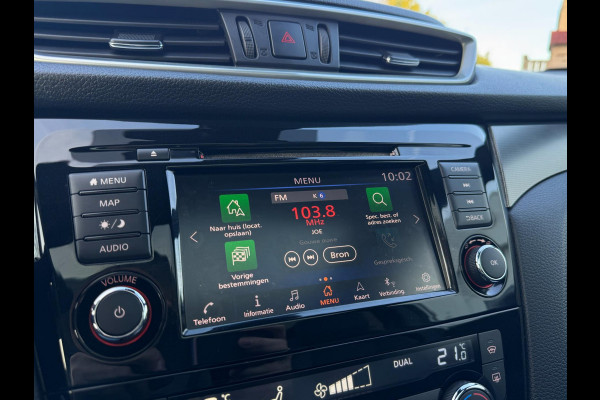 Nissan QASHQAI 1.3 DIG-T Tekna + TREKHAAK AFN. / 360 CAMERA / ST. VERWARMING / PANORAMADAK / NAVIGATIE / CARPLAY / CRUISE / PARELM