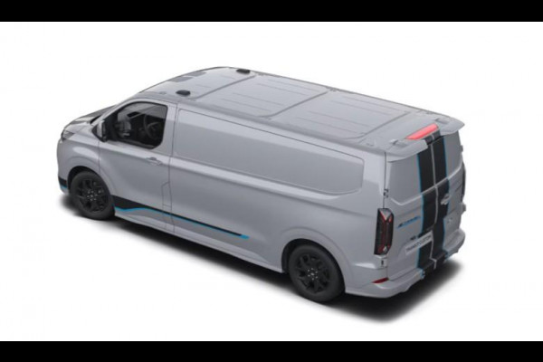 Ford E-Transit Custom 320 L2H1 Sport 65 kWh 218pk | Ford Voorraad | Dubbele zijschuifdeur | Grote middenconsole | Trekhaakvoorbereiding | Centrale dubbele vergrendeling | 19 inch lichtmetalen Sport velgen | Driver Assistance Pack Premium | Verwarmbaar stuurwiel | 2 AGM accus | Adaptieve LED koplampen