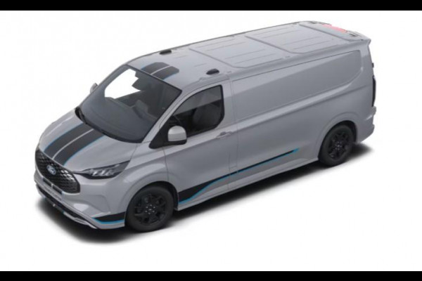 Ford E-Transit Custom 320 L2H1 Sport 65 kWh 218pk | Ford Voorraad | Dubbele zijschuifdeur | Grote middenconsole | Trekhaakvoorbereiding | Centrale dubbele vergrendeling | 19 inch lichtmetalen Sport velgen | Driver Assistance Pack Premium | Verwarmbaar stuurwiel | 2 AGM accus | Adaptieve LED koplampen
