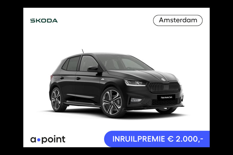 Škoda Fabia Monte Carlo 1.0 TSI 115 pk 7 versn. DSG | Navigatie pakket | Travel assist | Licht en Zicht plus | Verwarmbare voorstoelen | 18 inch lichtmetalen velgen