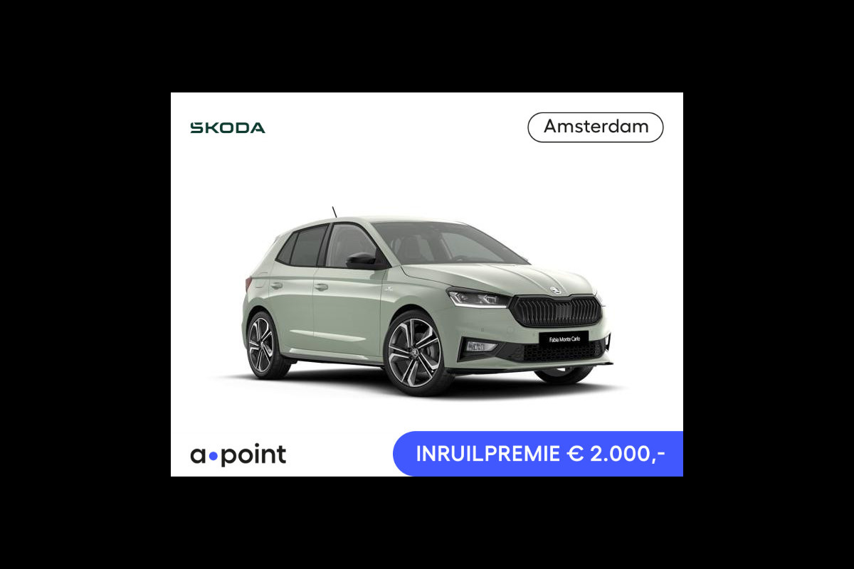 Škoda Fabia Monte Carlo 1.0 TSI 115 pk 7 versn. DSG | Navigatie pakket | Travel assist | Licht en Zicht plus | Verwarmbare voorstoelen
