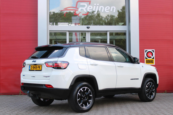 Jeep Compass 4xe 240PK PHEV TRAILHAWK AUTOMAAT | NAVIGATIE | ACHTERUIRIJ  CAMERA | DRAADLOOS APPLE CARPLAY / ANDROID AUTO | DIGITALE COCKPIT | LED KOPLAMPEN / ACHTERLICHTEN | LED MIST LAMPEN | 17" OFF-ROAD LICHTMETALEN VELGEN | ALL SEASON BANDEN | DRAADLOOS LADEN | ADAPTIVE CRUISE / CRUISE CONTROL | TREKHAAK | 4 WIELAANDRIJVING | PARKEERSENSOREN VOOR / ACHTER |
