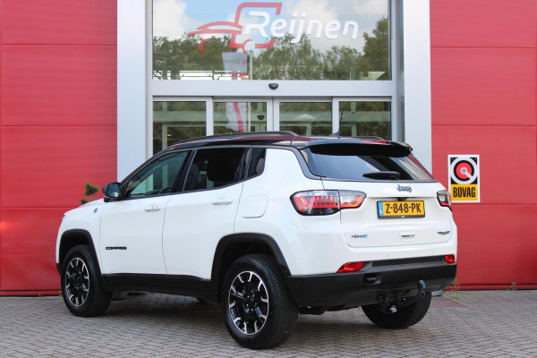 Jeep Compass 4xe 240PK PHEV TRAILHAWK AUTOMAAT | NAVIGATIE | ACHTERUIRIJ  CAMERA | DRAADLOOS APPLE CARPLAY / ANDROID AUTO | DIGITALE COCKPIT | LED KOPLAMPEN / ACHTERLICHTEN | LED MIST LAMPEN | 17" OFF-ROAD LICHTMETALEN VELGEN | ALL SEASON BANDEN | DRAADLOOS LADEN | ADAPTIVE CRUISE / CRUISE CONTROL | TREKHAAK | 4 WIELAANDRIJVING | PARKEERSENSOREN VOOR / ACHTER |