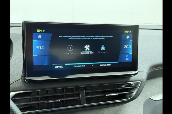 Peugeot 3008 1.6T 225pk AUT-8 GT Pack HYbrid Leer/Alcantara+Elektr.+Verwarmd Trekhaak Navi360°Camera Apple Carplay Android Ecc HiFi Premium FOCAL® Zwarte Hemel Lane Assist Dodehoekwaarschuwing 1e Eigenaar Origineel Nederlandse Auto Nieuwprijs €51.858,-