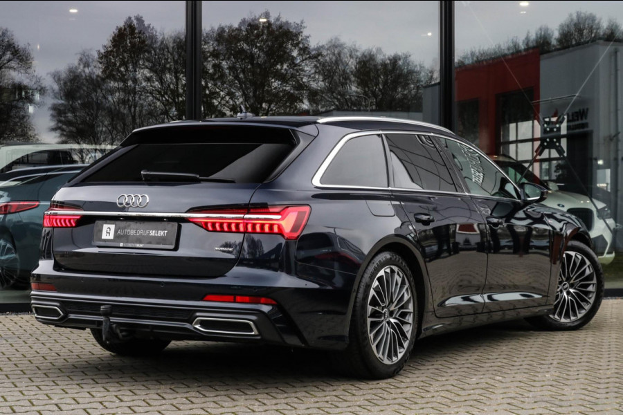 Audi A6 Avant 55 TFSI e quattro - PANO - TREKHAAK - MATRIX - 360 CAM - ELETKR. STOELEN - STUURWIEL VERWARMD - COMPETITION - 367pk