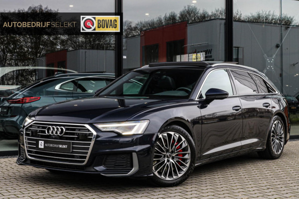 Audi A6 Avant 55 TFSI e quattro - PANO - TREKHAAK - MATRIX - 360 CAM - ELETKR. STOELEN - STUURWIEL VERWARMD - COMPETITION - 367pk