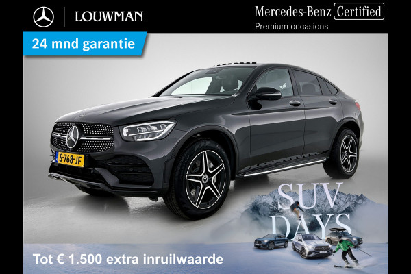 Mercedes-Benz GLC Coupé 300 e 4MATIC Business Solution AMG | 360 Camera | Memory Seats | Sfeerverlichting | Treeplanken | Trekhaak |  Navigatie | Schuifdak | 24 Maanden Mercedes-Benz Certified Garantie.