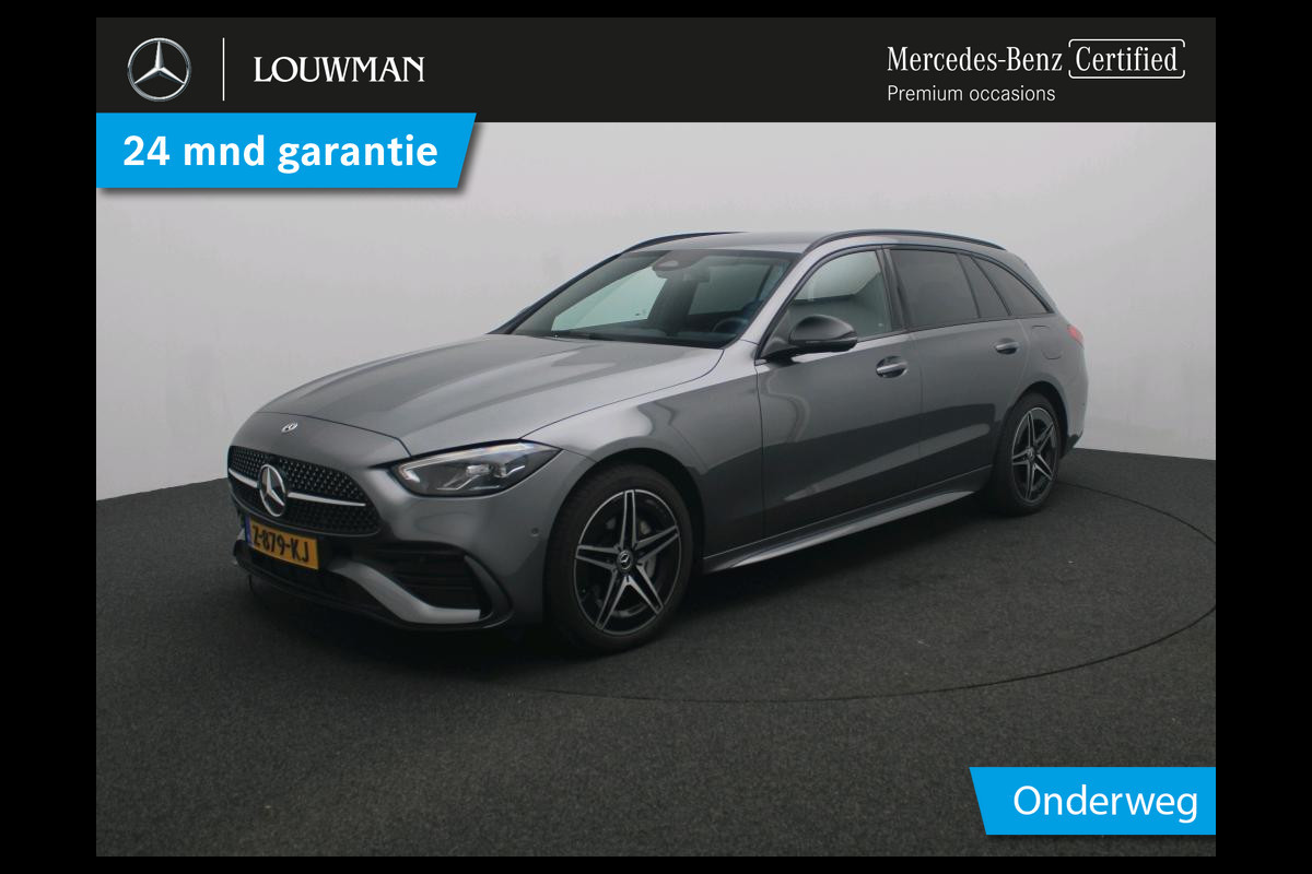 Mercedes-Benz C-Klasse Estate 300 e AMG Plug-In Hybride AMG Line | Night Pakket | Panorama Schuif-Kanteldak | Ledkoplampen | Alarm | Achteruitrijcamera | Keyless-Go | Memory Voorstoelen. Inclusief 24 maanden MB Certified garantie voor Europa.