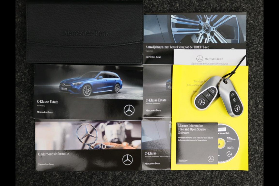 Mercedes-Benz C-Klasse Estate 300 e AMG Plug-In Hybride AMG Line | Night Pakket | Panorama Schuif-Kanteldak | Ledkoplampen | Alarm | Achteruitrijcamera | Keyless-Go | Memory Voorstoelen. Inclusief 24 maanden MB Certified garantie voor Europa.