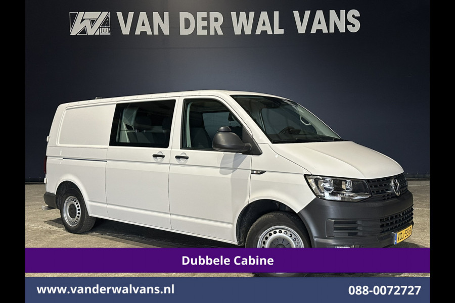 Volkswagen Transporter 2.0 TDI 150pk L2H1 Dubbele Cabine Euro6 inrichting Airco | 5-Zits | Camera | Cruisecontrol | 2500kg Trekhaak Parkeersensoren