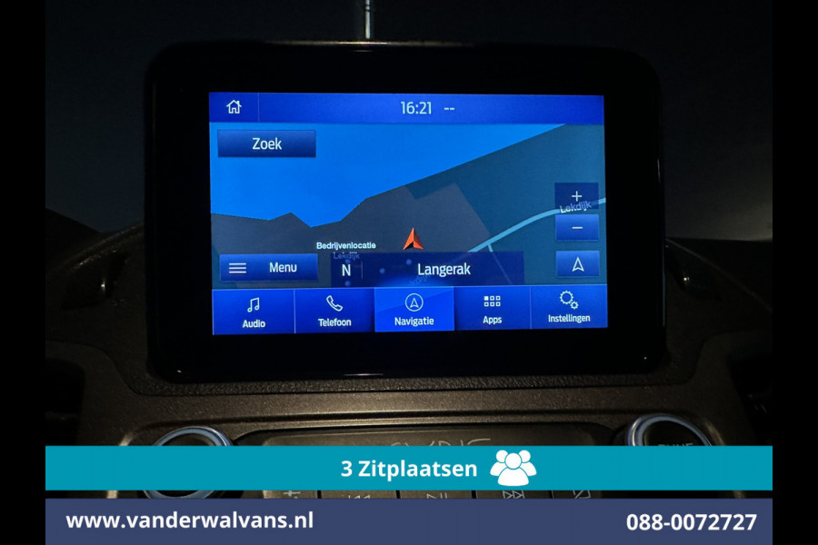Ford Transit Connect 1.5 EcoBlue 120pk L2H1 Euro6 Airco | 3-Zits | Camera | Navigatie | Stoelverwarming | Verwarmde voorruit Parkeersensoren, Bijrijdersbank