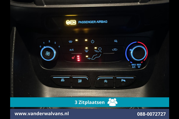Ford Transit Connect 1.5 EcoBlue 120pk L2H1 Euro6 Airco | 3-Zits | Camera | Navigatie | Stoelverwarming | Verwarmde voorruit Parkeersensoren, Bijrijdersbank