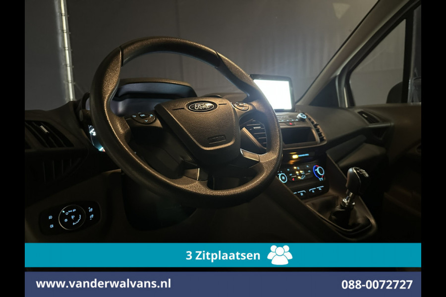 Ford Transit Connect 1.5 EcoBlue 120pk L2H1 Euro6 Airco | 3-Zits | Camera | Navigatie | Stoelverwarming | Verwarmde voorruit Parkeersensoren, Bijrijdersbank