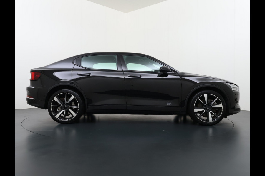 Polestar 2 AUT. 408 pk 0-100 4,7Sec AWD Long Range Dual Motor 78kWh Pano-Dak Electr.Stoelen+Geheugen+Verwarmd+Achterbank+Stuur Adaptive-Cru SOH 93% Verkeersbord detectie Regen-Lichtsensor Virtual-Cockpit Home-Link Bots waarschuwing Autonoom-Rem Lane Assist Keyless Connected 11KW AC laden tot 150kw DC Laden 4x4 1e Eigenaar Volledig Volvo_Polestar-Dealer Onderhouden Origineel Nederlandse Auto 1.500kg Trekvermogen 660Nm! € 60.000 nieuw!
