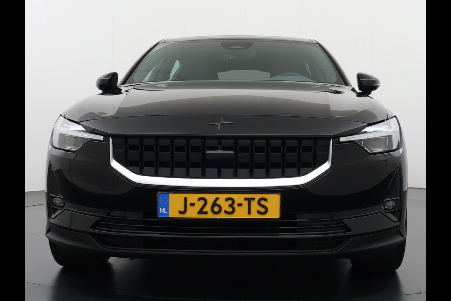 Polestar 2 AUT. 408 pk 0-100 4,7Sec AWD Long Range Dual Motor 78kWh Pano-Dak Electr.Stoelen+Geheugen+Verwarmd+Achterbank+Stuur Adaptive-Cru SOH 93% Verkeersbord detectie Regen-Lichtsensor Virtual-Cockpit Home-Link Bots waarschuwing Autonoom-Rem Lane Assist Keyless Connected 11KW AC laden tot 150kw DC Laden 4x4 1e Eigenaar Volledig Volvo_Polestar-Dealer Onderhouden Origineel Nederlandse Auto 1.500kg Trekvermogen 660Nm! € 60.000 nieuw!
