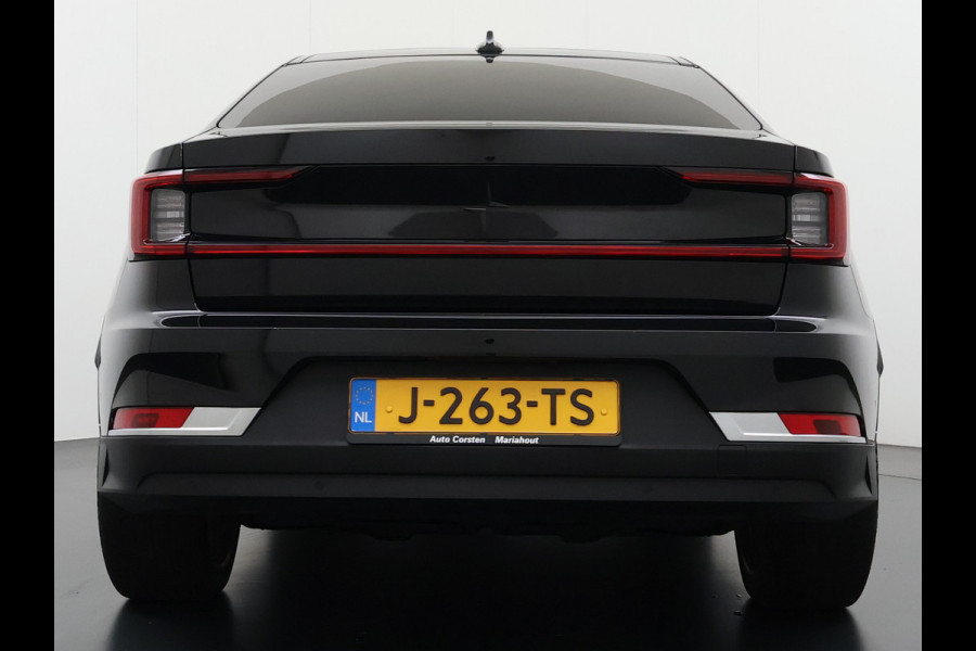 Polestar 2 AUT. 408 pk 0-100 4,7Sec AWD Long Range Dual Motor 78kWh Pano-Dak Electr.Stoelen+Geheugen+Verwarmd+Achterbank+Stuur Adaptive-Cru SOH 93% Verkeersbord detectie Regen-Lichtsensor Virtual-Cockpit Home-Link Bots waarschuwing Autonoom-Rem Lane Assist Keyless Connected 11KW AC laden tot 150kw DC Laden 4x4 1e Eigenaar Volledig Volvo_Polestar-Dealer Onderhouden Origineel Nederlandse Auto 1.500kg Trekvermogen 660Nm! € 60.000 nieuw!
