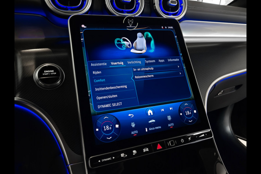 Mercedes-Benz GLC Coupé 300e 4-M AMG|Luchtvering|Achterassturing|ACC|Keyless|360|Mem|Burmester|Night|20"|Night|Trekhaak|Premium Plus