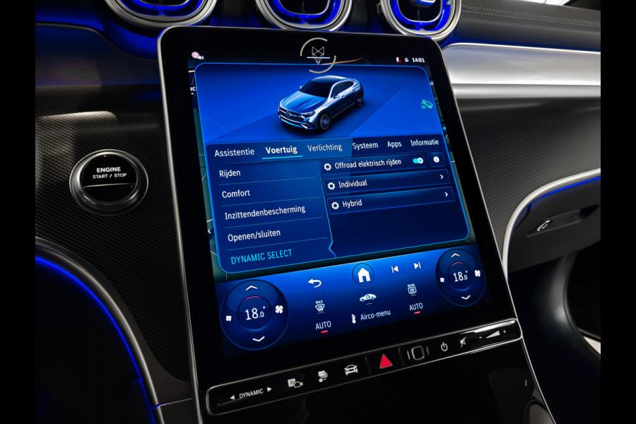 Mercedes-Benz GLC Coupé 300e 4-M AMG|Luchtvering|Achterassturing|ACC|Keyless|360|Mem|Burmester|Night|20"|Night|Trekhaak|Premium Plus