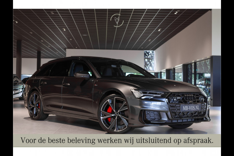 Audi A6 Avant 55 TFSI e quattro Pro Line S Competition B&O 3D|Sportstoelen+|Comfortsleutel|HUD|Fijnnappa|21"|Zwart optiek