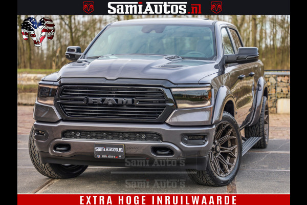 Dodge Ram 1500 Laramie Sport 5.7 V8 HEMI 402PK 4x4 | Panorama dak | 12' Scherm |Granite Crystal Metallic | Crew Cab | 5 Persoons | Dubbele Cabine | DC | VOORRAAD NR 2524 - 41249 |