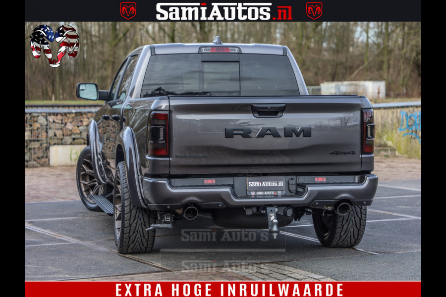 Dodge Ram 1500 Laramie Sport 5.7 V8 HEMI 402PK 4x4 | Panorama dak | 12' Scherm |Granite Crystal Metallic | Crew Cab | 5 Persoons | Dubbele Cabine | DC | VOORRAAD NR 2524 - 41249 |