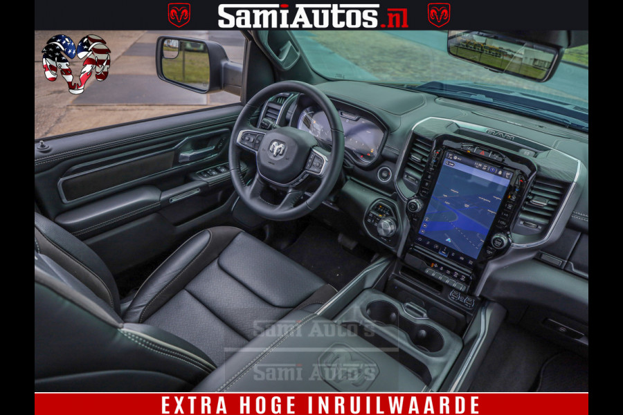 Dodge Ram 1500 Laramie Sport 5.7 V8 HEMI 402PK 4x4 | Panorama dak | 12' Scherm |Granite Crystal Metallic | Crew Cab | 5 Persoons | Dubbele Cabine | DC | VOORRAAD NR 2524 - 41249 |