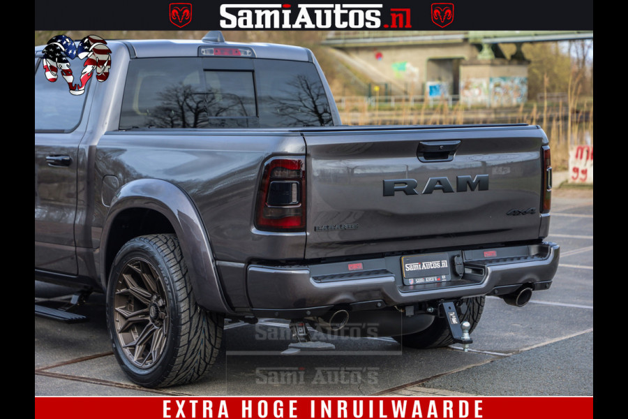 Dodge Ram 1500 Laramie Sport 5.7 V8 HEMI 402PK 4x4 | Panorama dak | 12' Scherm |Granite Crystal Metallic | Crew Cab | 5 Persoons | Dubbele Cabine | DC | VOORRAAD NR 2524 - 41249 |