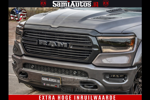 Dodge Ram 1500 Laramie Sport 5.7 V8 HEMI 402PK 4x4 | Panorama dak | 12' Scherm |Granite Crystal Metallic | Crew Cab | 5 Persoons | Dubbele Cabine | DC | VOORRAAD NR 2524 - 41249 |